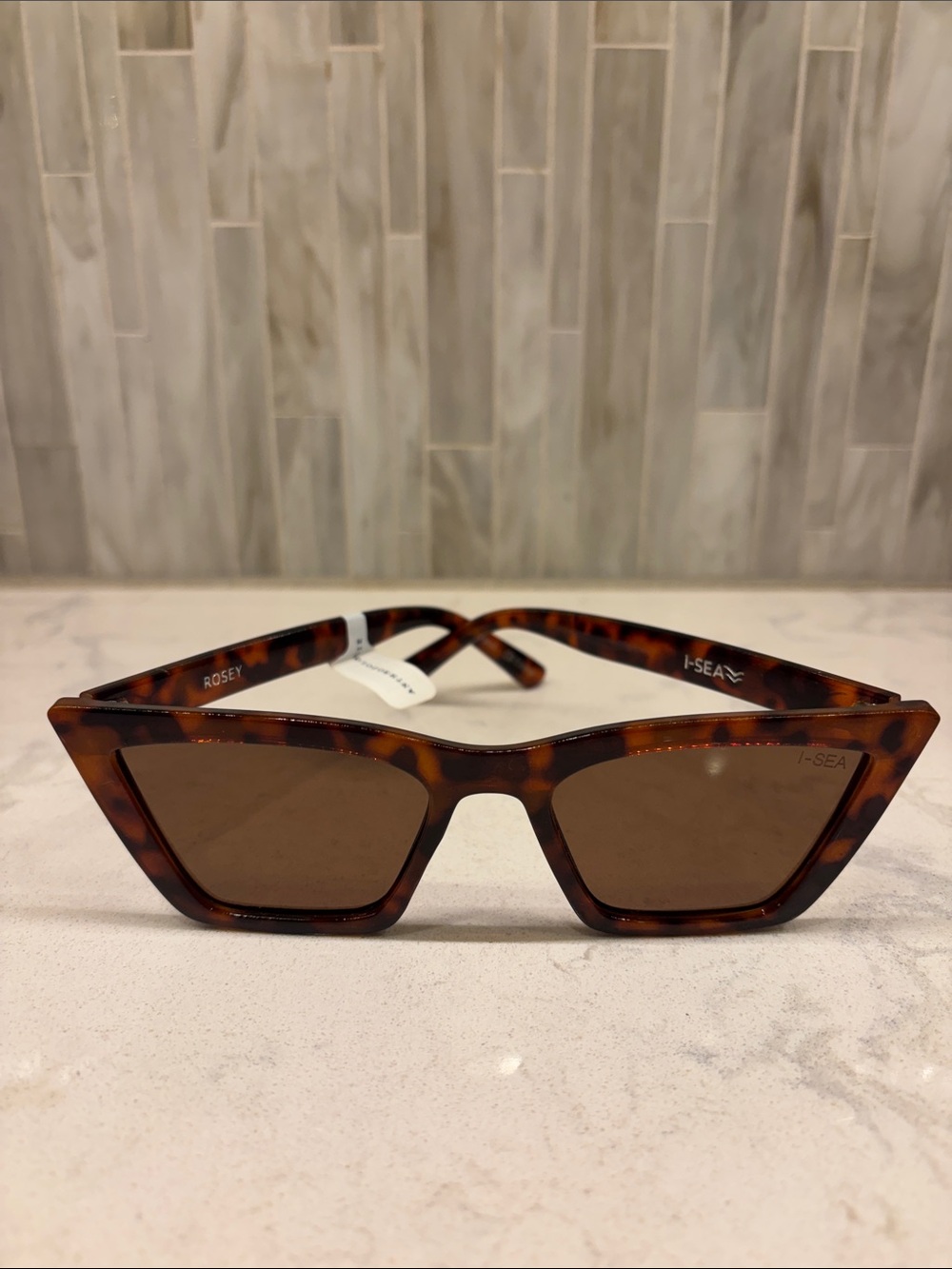 NWT Anthropologie I-SEA Rosey Polarized Tortoise Shell Sunglasses